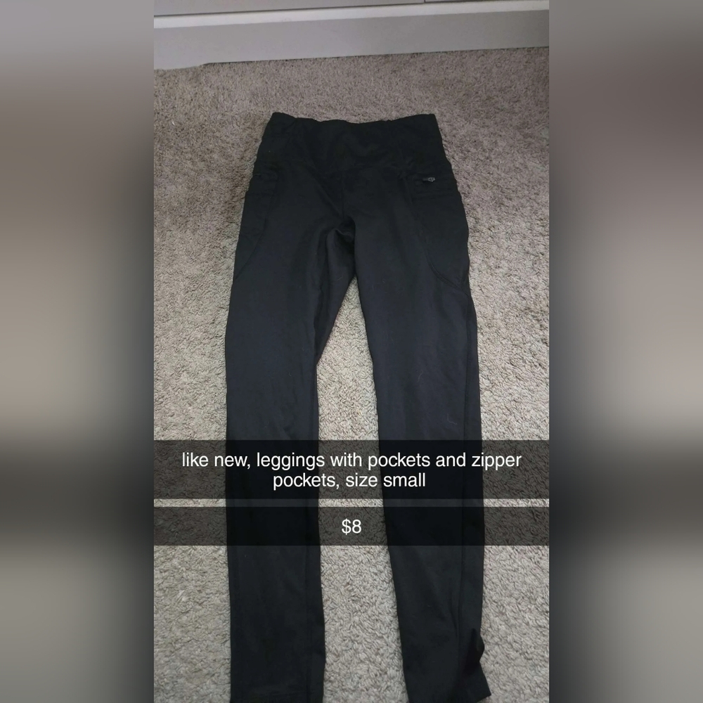 Adidas Black Jeggings Sleek Design Stretchy Fit